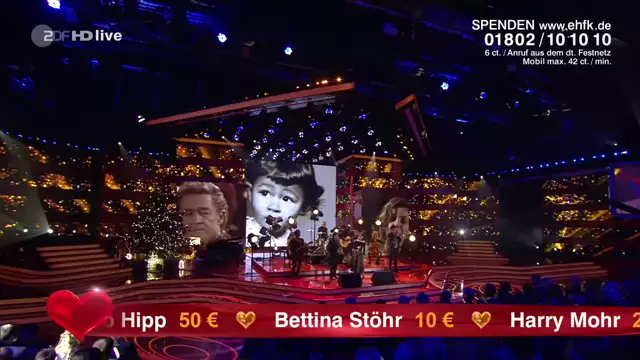 Peter Maffay & Katie Melua - 'Ich Wollte Nie Erwachsen Sein (Nessaja)' at ' Ein Herz für Kinder'