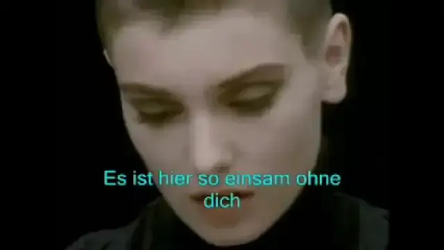 Sinead'O'Connor - Nothing Compares to you Deutsch übersetzt