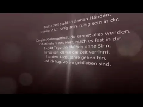 Meine Zeit steht in deinen Händen ❤️